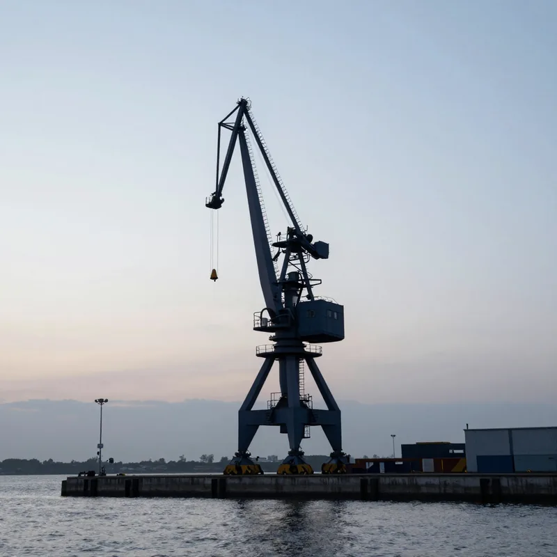 Harbour Crane, 04:12. Photographed by M. Ferrante, 1974. Salt Line collection.